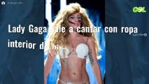 Lady Gaga sale a cantar con ropa interior de hilo: “¡Ni Irina Shayk!”
