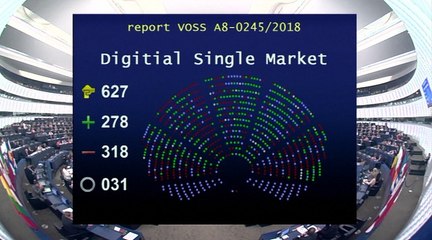 La Eurocámara rechaza la normativa sobre derechos de autor