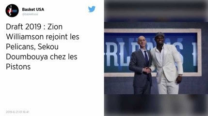 Draft NBA 2019 : Le phénomène Zion Williamson choisi par les New Orleans Pelicans