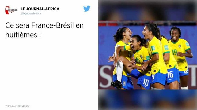 Coupe du monde féminine. La France affrontera le Brésil en huitièmes de finale au Havre