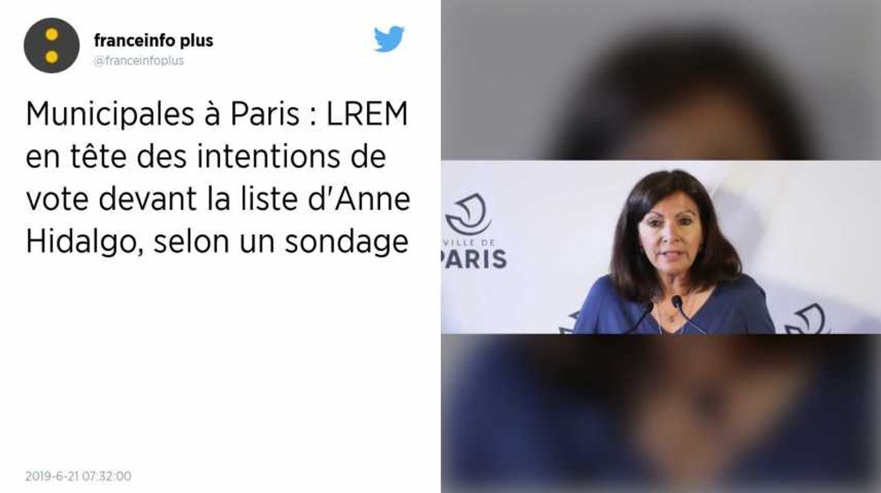 Municipales à Paris. Anne Hidalgo perdrait la mairie de Paris, au profit de LREM selon un sondage