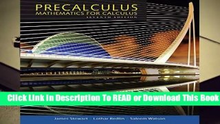 Online Precalculus: Mathematics for Calculus  For Trial