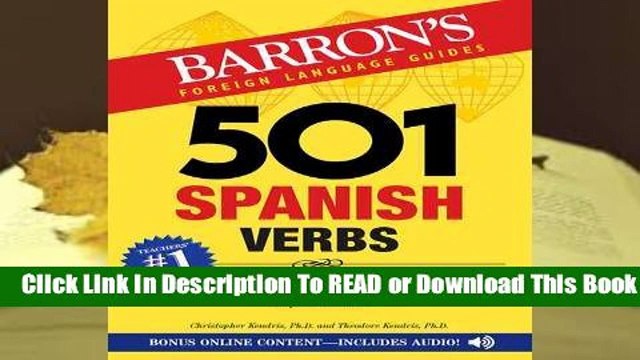 [Read] 501 Spanish Verbs For Full