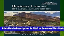 Business Law and the Legal Environment, Standard Edition (Business Law and the Legal Enivorment)