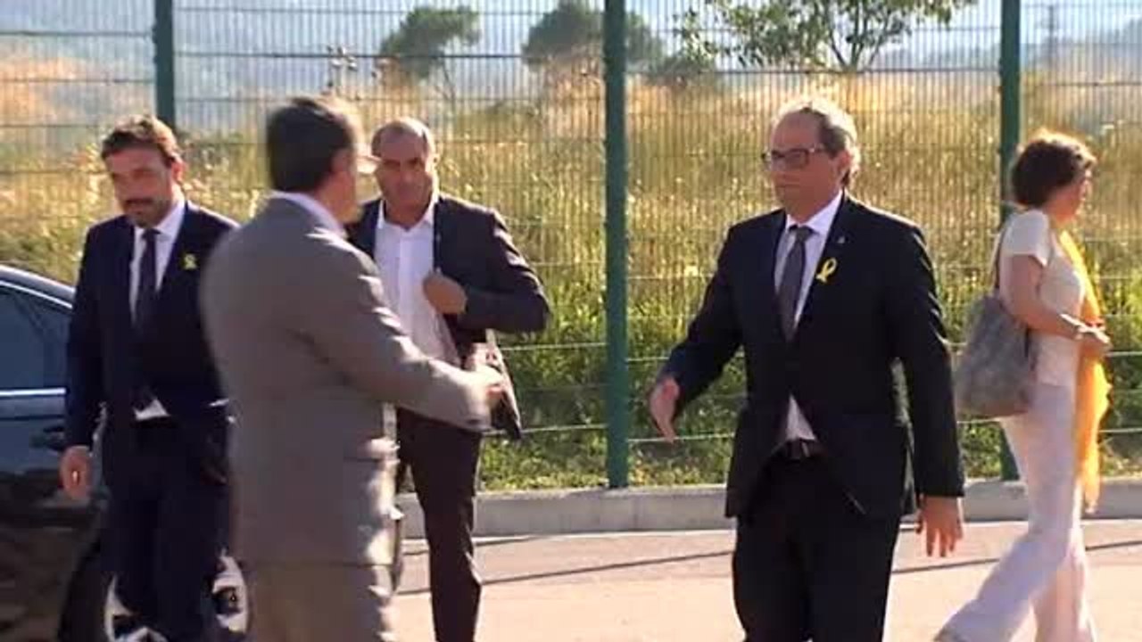 Torra visita a Junqueras, Romeva y los Jordis en la cárcel de Lledoners