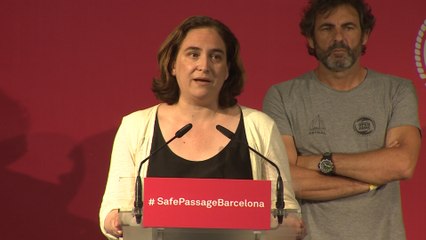 Colau cargo contra "política de muerte y crueldad de estados europeos"