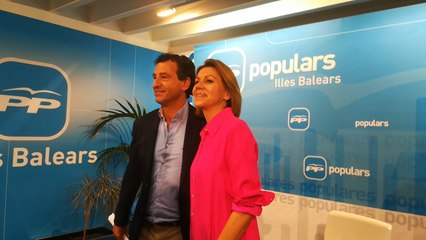 Cospedal en la sede del Partido Popular balear