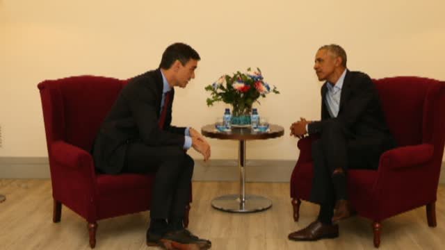 Pedro Sánchez se reúne con Barack Obama en Madrid