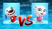 My Talking Tom vs My Talking Angela — Talking Tom Gold Run — Cute Puppy and Cats