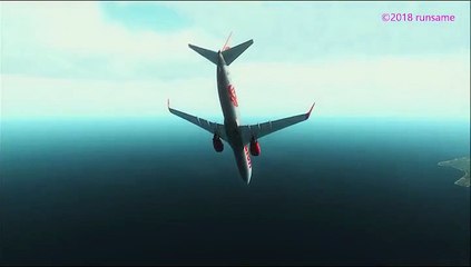 Simulation of Lion Air Flight JT610 crash