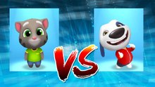 My Talking Tom vs My Talking Hank — Talking Tom Gold Run — Cute Puppy and Cats