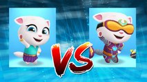 Neon Angela vs Cyber Angela — Talking Tom Gold Run — Cute Puppy and Cats