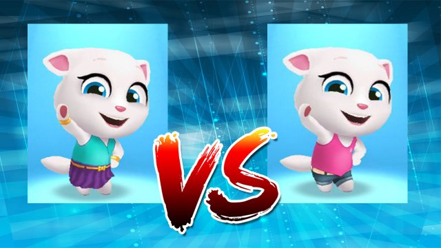 Neon Angela vs My Talking Angela — Talking Tom Gold Run — Cute Puppy and Cats