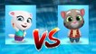 Neon Angela vs Frosty Tom — Talking Tom Gold Run — Cute Puppy and Cats