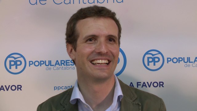 Pablo Casado en un acto de campaña