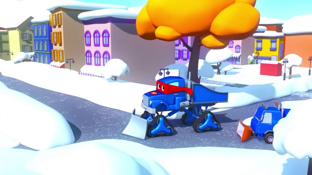 Sam The Snowplow and his friends in Car City: Tom The Tow Truck, Super Truck, Troy The Train...