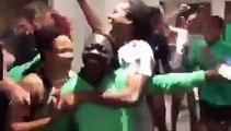 Football - World Cup - Super Falcons players, officials, get emotional after dramatic qualification