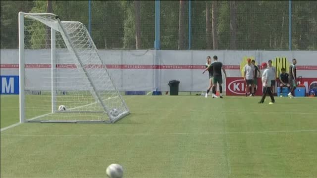 Cristiano Ronaldo lidera el entrenamiento de la selección portuguesa