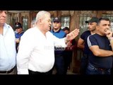 Report TV - Dasho Aliko debat në Gjirokastër: Policia nuk njeh Presidentin, ky është puç