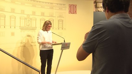 Elsa Artadi en rueda de prensa