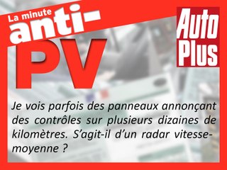 Signalisation radar: y’a-t-il toujours un panneau avant ?