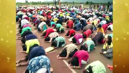 ஈஷா யோகா மையத்தில் எல்லை பாதுகாப்பு படையினர் யோகா-வீடியோ