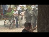 Proteste-marshim ne Shkoder, banoret perplasen me policine