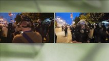 Mbyllja e mitingut të PS shoqërohet me përplasje polici-protestues