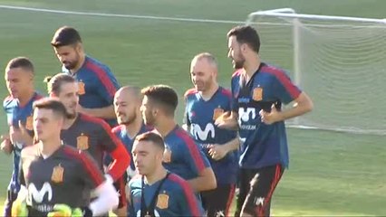 España se entrena en Krasnodar a 38 grados