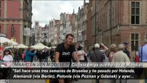 Un ciclista belga recorre media Europa para ir al Mundial por una buena causa