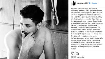 Cepeda confirma en quién se inspiró para componer su disco