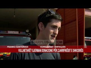 VULLNETARËT GJERMAN DONACIONE PËR ZJARRFIKËSIT E SHKODRËS
