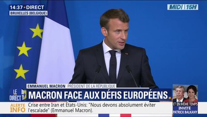 Emmanuel Macron: "En aucun cas, je ne souhaite que la Commission européenne devienne le secrétariat du Conseil européen"