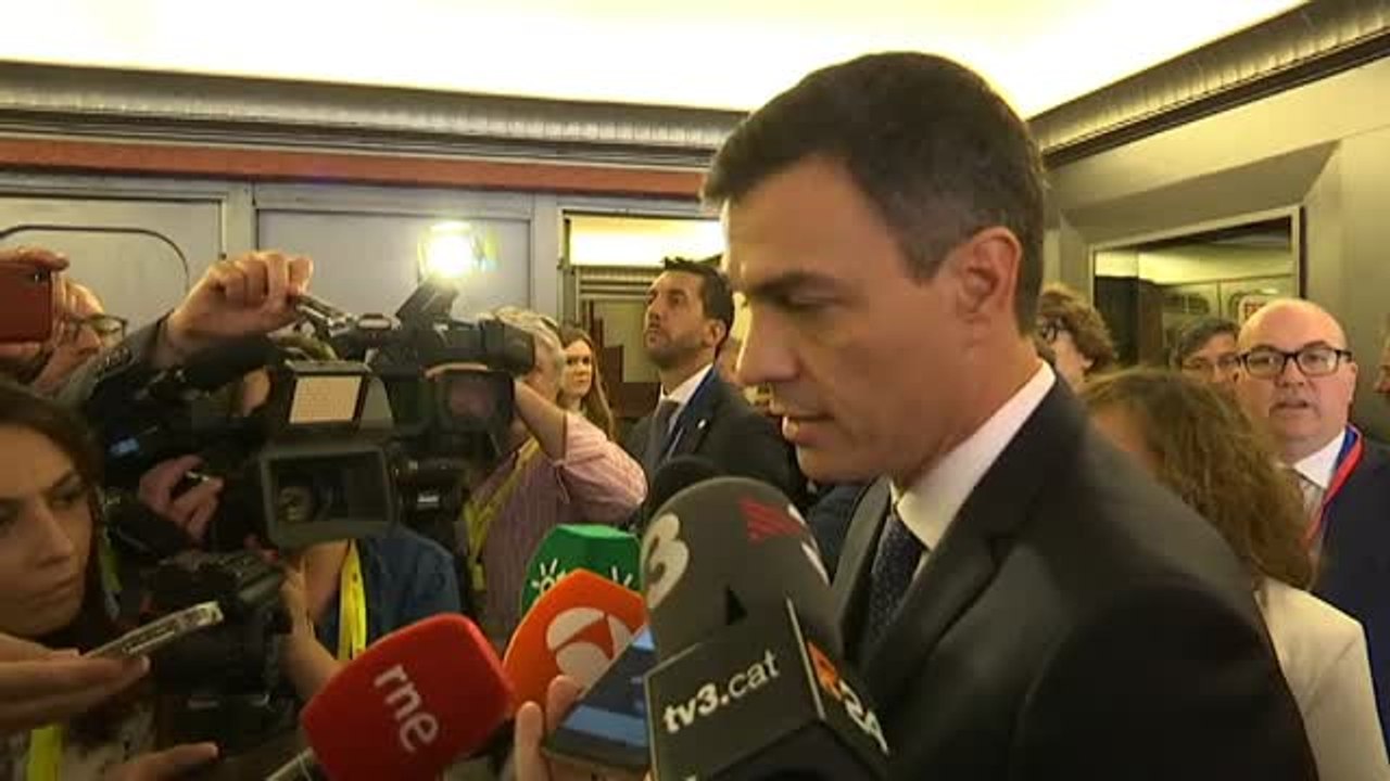 Sánchez: "Lo que si le puedo asegurar es que presos políticos en España no hay"