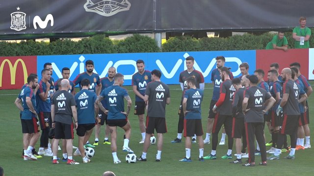 Entrenamiento de la Selección Española en Krasnodar