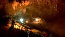 Operación de búsqueda para localizar a un equipo juvenil de fútbol atrapado en una gruta de Tailandia
