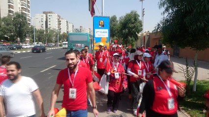 بتيشيرتات مصر توافد المشجعين لحضور افتتاح أمم أفريقيا باستاد القاهرة