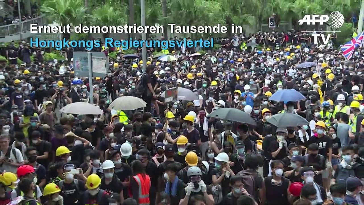 Erneut Großdemo in Hongkongs Regierungsviertel
