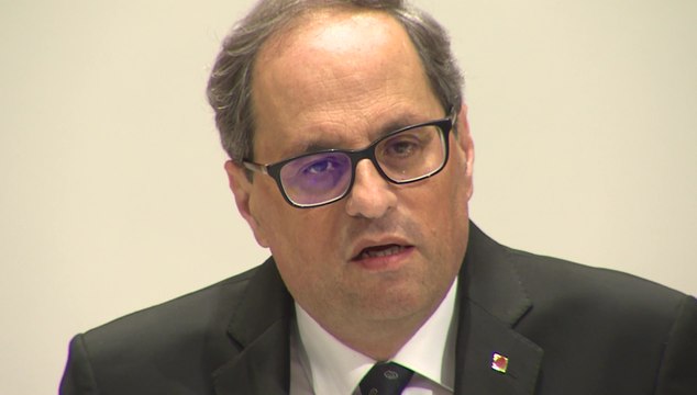 Torra en una declaración institucional