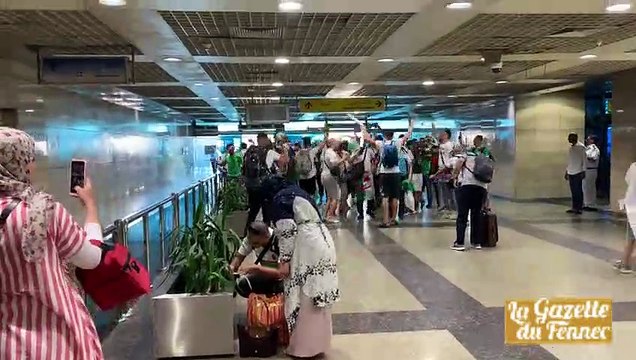 Arrivée des supporters algériens au CAIRE