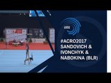 Women's group Belarus - 2017 Acro European bronze medallists, balance