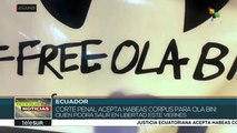 Justicia ecuatoriana acepta habeas corpus para el activista Ola Bini