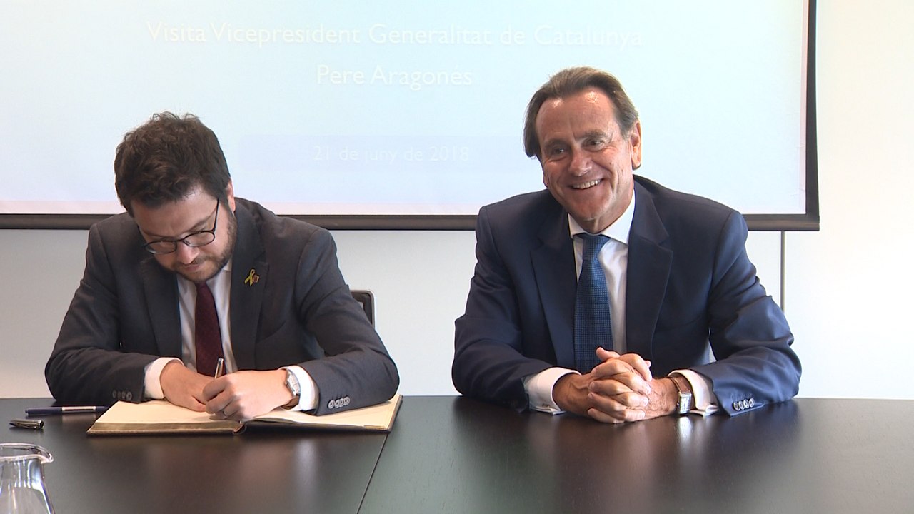 Aragonès se reúne con el presidente del Puerto de Barcelona