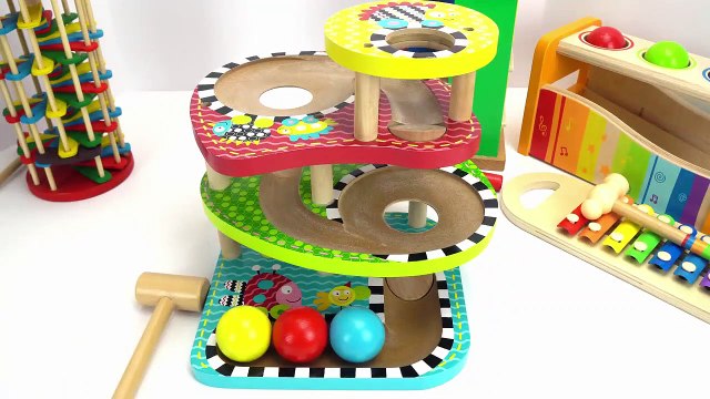 Teach Kids with Fun Preschool Toy Ball Pounding Benches!