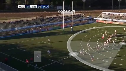 Scotlands brilliant cross-field kick try