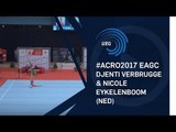 Djenti VERBRUGGE & Nicole EYKELENBOOM (NED) - 2017 Acro Europeans, balance final