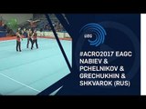 Men's group Russia - 2017 Acro Europeans, dynamic final