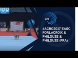 Women's group France - 2017 Acro European bronze medallists, junior balance