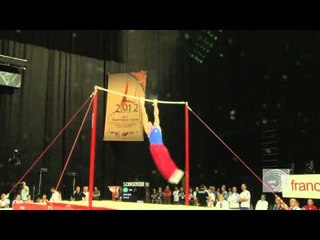 Frank BAINES (GBR), 2012 junior High Bar European Champion