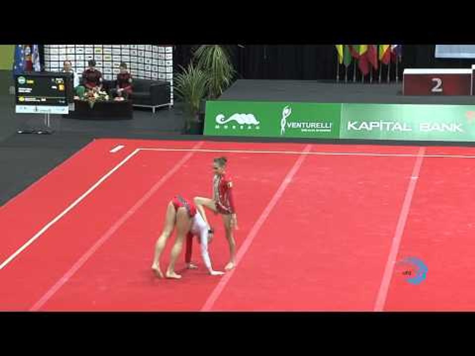 Nikki SNEL -- Eline DE SMEDT (Belgium) -- Euroacro 2013